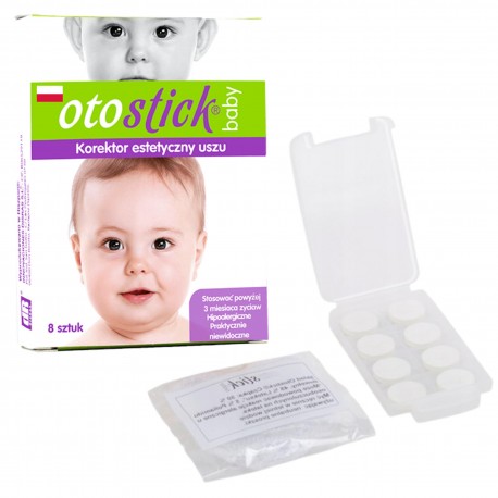 OTOSTICK Baby Korektory Estetyczne Uszu dla Dzieci Odstające Uszy 8szt