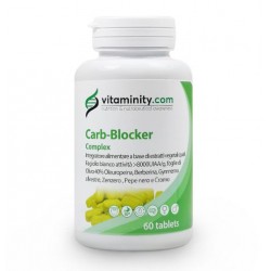 Vitaminity Carb Blocker Zmniejsza Uczucie Głodu i Wchłanianie Węglowodanów Suplement 60tabl
