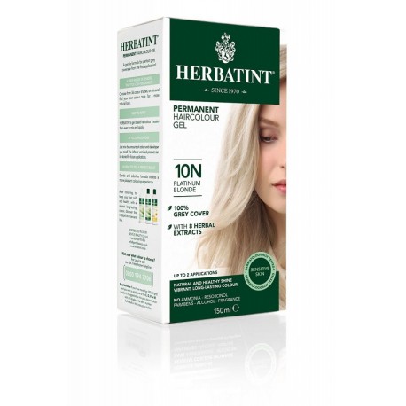 Herbatint 10N-PLATYNOWY BLOND Trwała Farba do Włosów Seria Naturalna